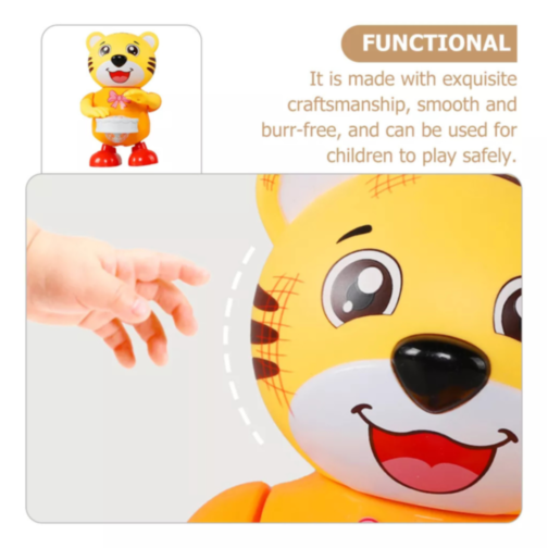 Tigrișor Interactiv cu Tobă și Lumini