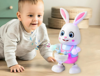 Iepuraș Interactiv cu Tobe, Muzică și Lumină  | image