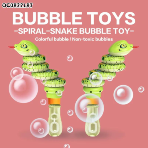 Jucărie interactivă „Șarpe Spirală” cu bule de săpun