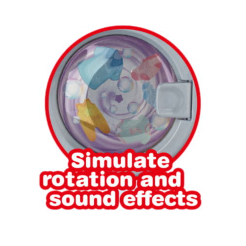 Mașină de spălat jucărie cu efecte sonore și luminoase