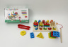 Joc Montessori 3 în 1, Pescuit Magnetic, Albinuțe și Turnulețe cu Figuri Geometrice