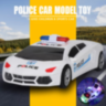 Mașinuță de Poliție cu Lumini, Sunete și Transformare Robot 