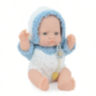 Păpușă Bebeluș din Vinil 16 cm cu Haină Tricotată și Chip Realist