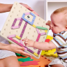 Tablă de Asamblare Creativă Montessori cu Piese Colorate