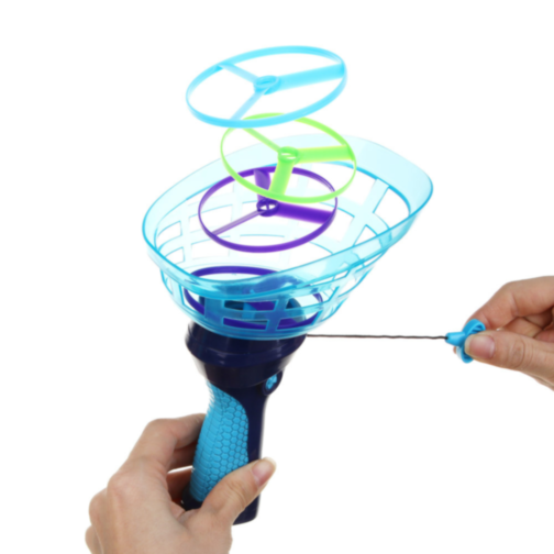 Lansator Discuri Zburătoare cu Coș de Prindere (culoare aleatorie)