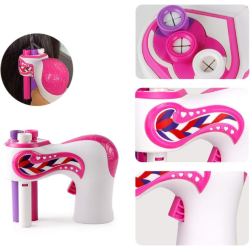 Dispozitiv Electric pentru Împletit Părul – Jucărie Creativă cu Accesorii Colorate