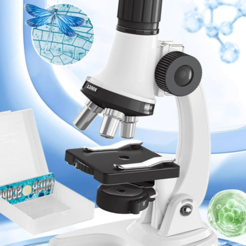 Microscop 1200X cu Lumină LED și Accesorii Educaționale