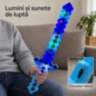 Sabie pixelată de jucărie cu lumini și sunete
