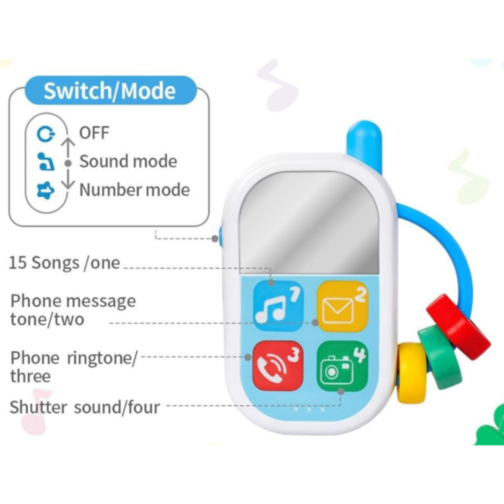 Telefon Muzical pentru Bebeluși – Jucărie Interactivă