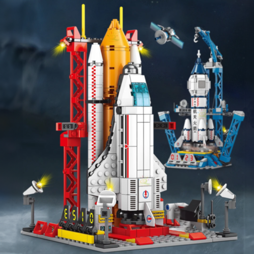 Set de Construcție Navetă Spațială cu Rachetă și Astronauți – 494 Piese
