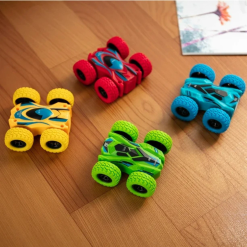 Mașinuță Inerțială Dublă cu Rotire 360° și Design Rezistent (culoare aleatorie)