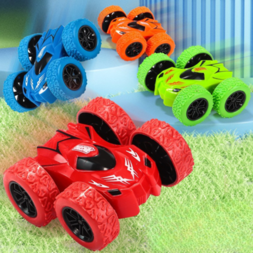 Mașinuță Inerțială Dublă cu Rotire 360° și Design Rezistent (culoare aleatorie)