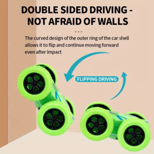 Mașinuță Inerțială Dublă cu Rotire 360° și Design Rezistent (culoare aleatorie)