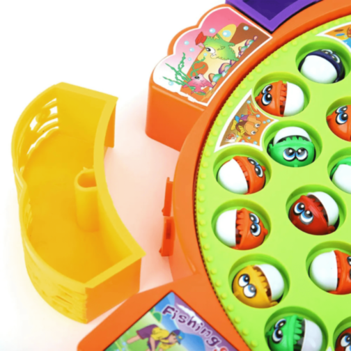 Joc de Pescuit Rotativ cu Muzică și 5 Undițe