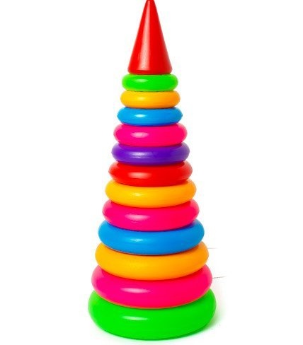 Piramida Multicoloră Mare, 45cm