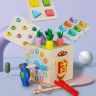 Set Montessori de Activități Educative 8 în 1 cu Elemente din Lemn
