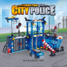 Set de Construcție Secție de Poliție cu Vehicule și Elicopter - 522 Piese