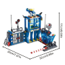 Set de Construcție Secție de Poliție cu Vehicule și Elicopter - 522 Piese