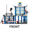 Set de Construcție Secție de Poliție cu Vehicule și Elicopter - 522 Piese