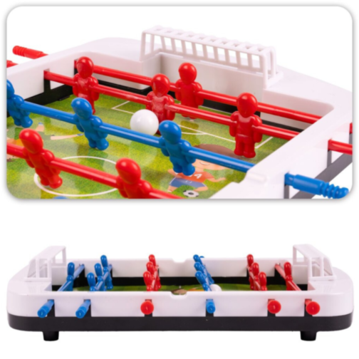 Joc de Fotbal de Masă pentru Copii – Mini Teren cu Jucători și 2 Mingi