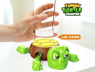 Țestoasa Amuzantă Suport Pahare cu Expresii Schimbătoare | image