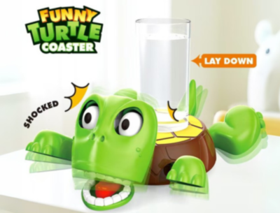 Țestoasa Amuzantă Suport Pahare cu Expresii Schimbătoare | image