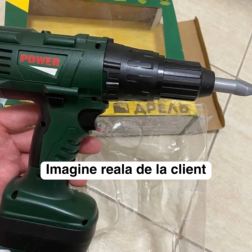 Bormașină electrică de jucărie cu 3 capete interschimbabile
