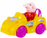 Purcelușa Peppa cu Mașina cu Mecanism Trage-Ața  