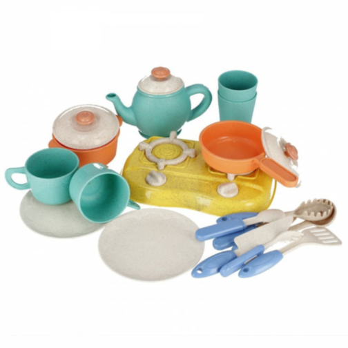 Set de Bucătărie pentru Copii din Material Organic pe Bază de Grâu