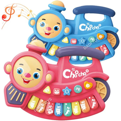 Trenuleț Muzical „Chocho” – Jucărie Interactivă pentru Dezvoltarea Copiilor | image