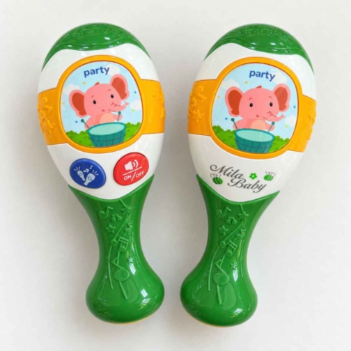 Set două maracas pentru copii, cu muzică și lumini