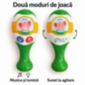 Set două maracas pentru copii, cu muzică și lumini