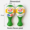 Set două maracas pentru copii, cu muzică și lumini