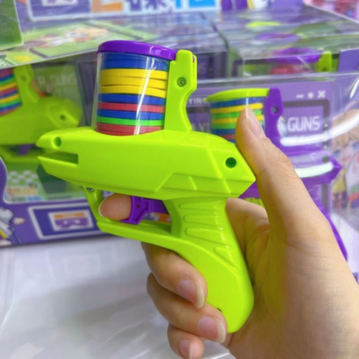 1buc. Pistol Lansator cu Discuri din Spumă (culoare aleatorie)