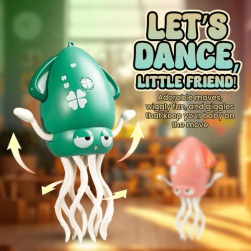 Calamar Dansator Electric cu Lumină și Muzică (culoare aleatorie)