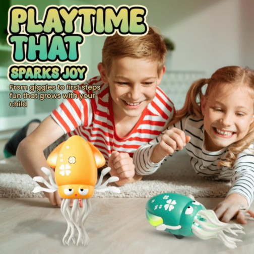 Calamar Dansator Electric cu Lumină și Muzică (culoare aleatorie)