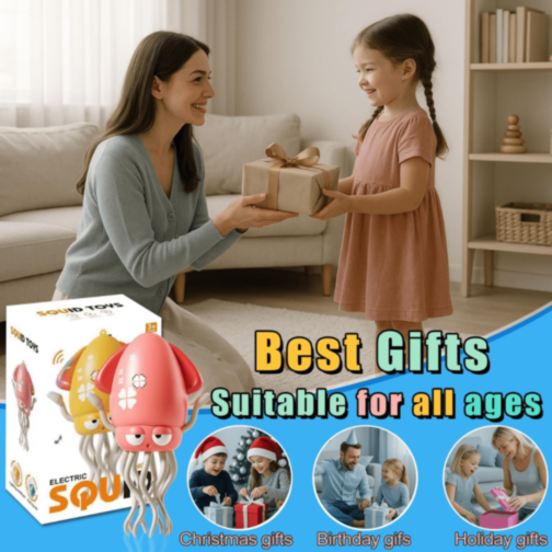 Calamar Dansator Electric cu Lumină și Muzică (culoare aleatorie)