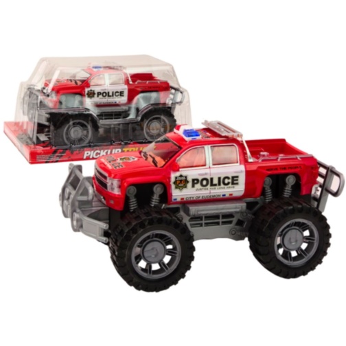 Pickup de Poliție Off-Road cu Roți Mari (culoare aleatorie) 
