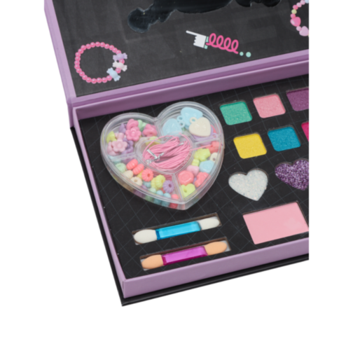 Set de Machiaj pentru Fetițe Shining Makeup – 2 în 1 DIY cu Margele
