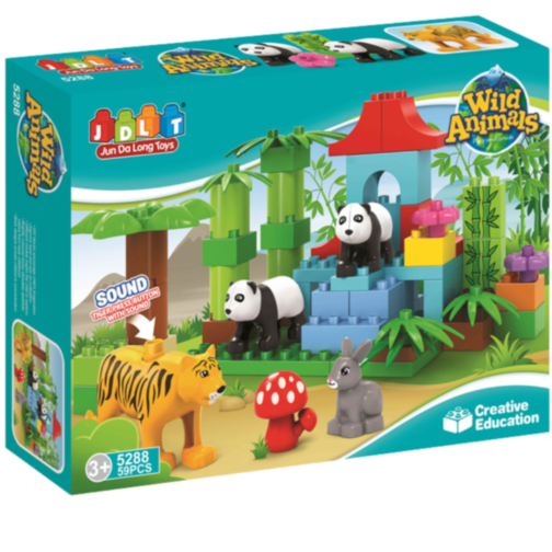 Animale Sălbatice – Set de Construcție Creativă pentru Copii