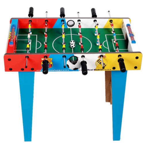 Masa de Fotbal de Jucărie pentru Copii cu Scoruri și Mânere Rotative – 69x37x62 cm