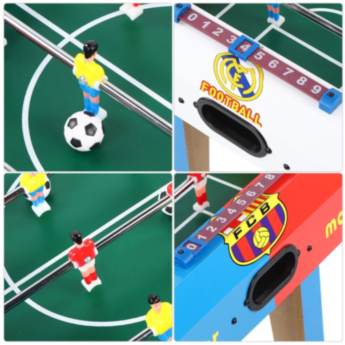 Masa de Fotbal de Jucărie pentru Copii cu Scoruri și Mânere Rotative – 69x37x62 cm