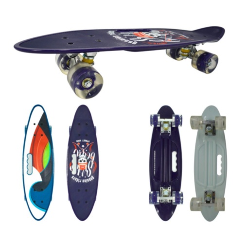 Penny Board cu Roți Luminoase max 90kg, 60cm