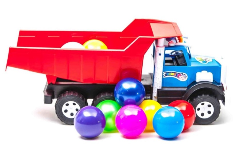Camion Încărcat cu Bile Colorate, 52cm