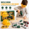Set Unelte Construcție cu Cască și Bormașină Electrică