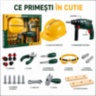 Set Unelte Construcție cu Cască și Bormașină Electrică
