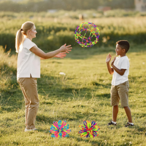 Minge Expandabilă Colorată Antistres pentru Copii