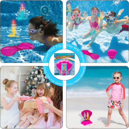 Sirena Magică În Scoică Jucărie de Apă (culoare aleatorie)