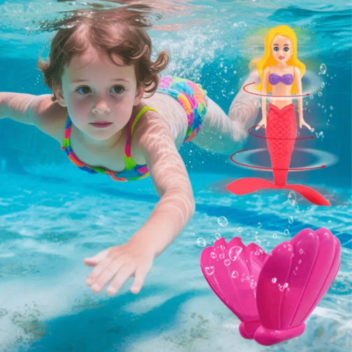 Sirena Magică În Scoică Jucărie de Apă (culoare aleatorie)