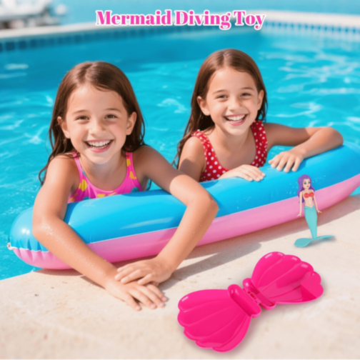 Sirena Magică În Scoică Jucărie de Apă (culoare aleatorie)